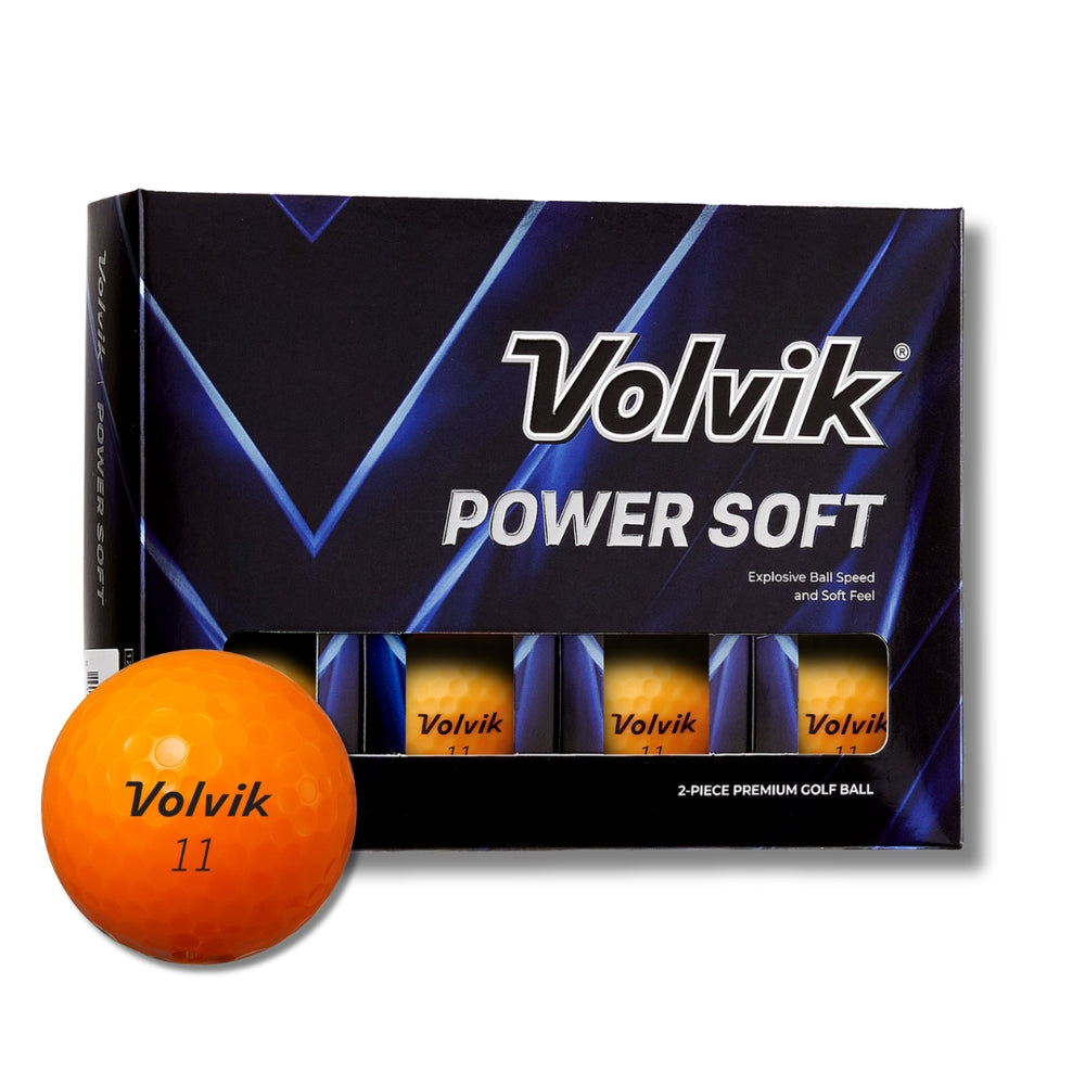 volvik power soft orange golf ball packaging #color_orange