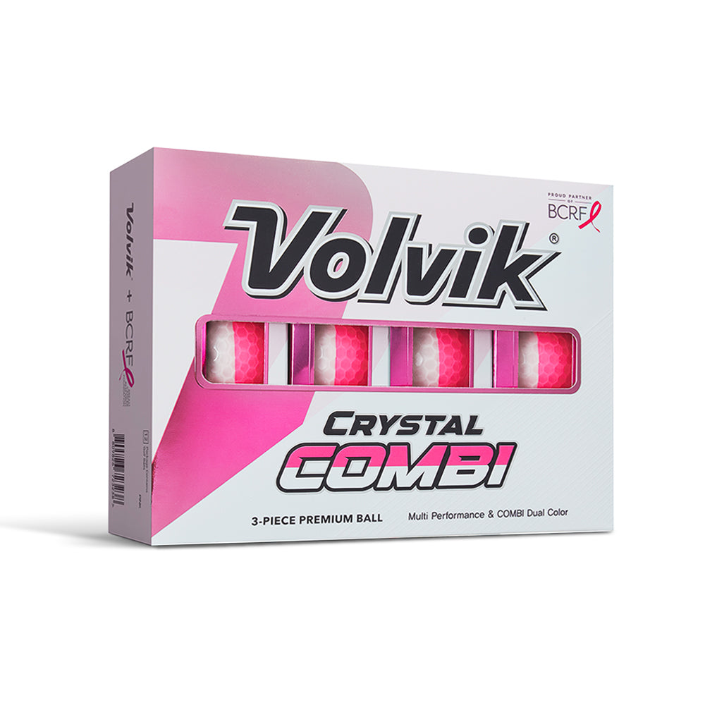 BCRF Crystal Combi Pink Golf Balls