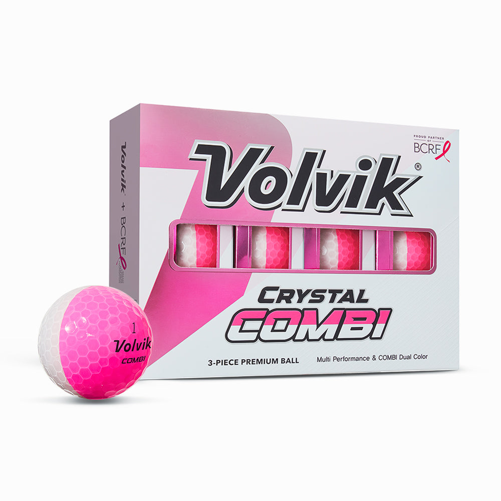 BCRF Crystal Combi Pink Golf Balls