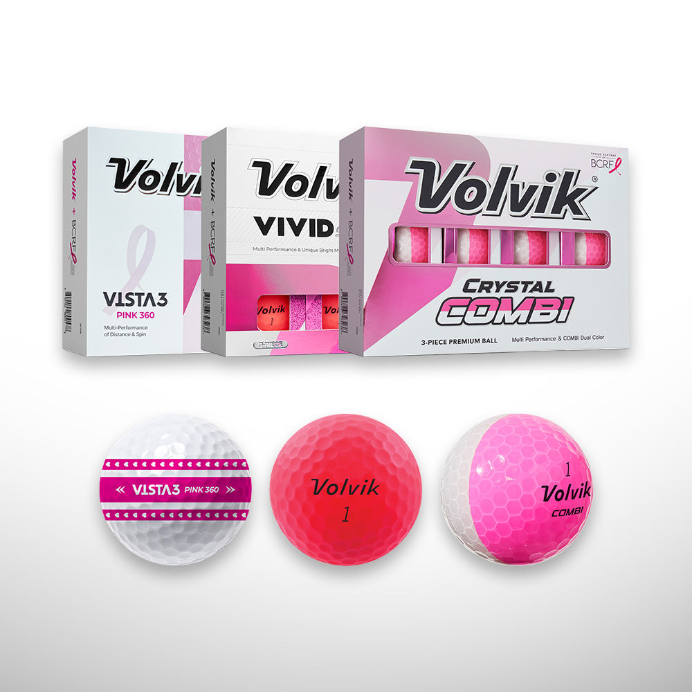 BCRF Pink Bundle | Volvik Pink Golf Balls Supporting Breast Cancer