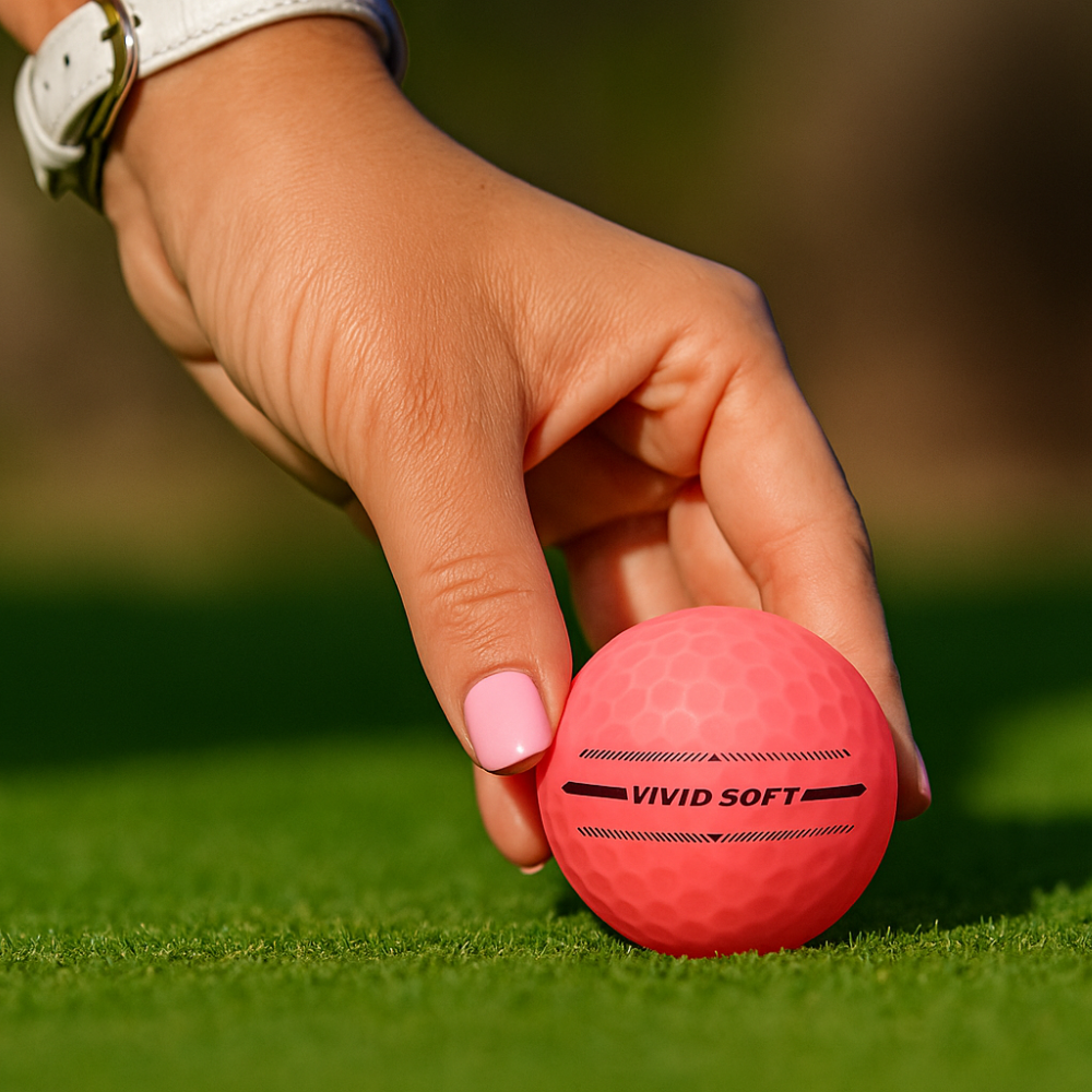 BCRF Vivid Soft Pink Golf Balls
