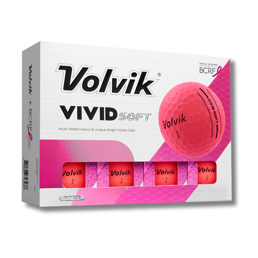 BCRF Vivid Soft Pink Golf Balls