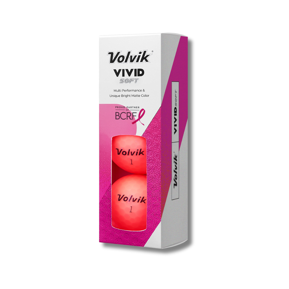 BCRF Vivid Soft Pink Golf Balls