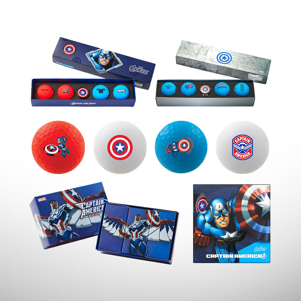 Captain America Collector's Set | Marvel Golf Ball Collection