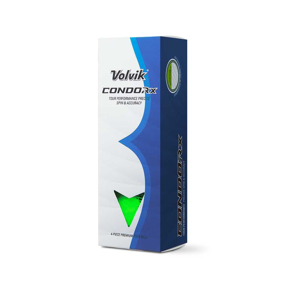 Volvik Condor X golf ball box on a white background