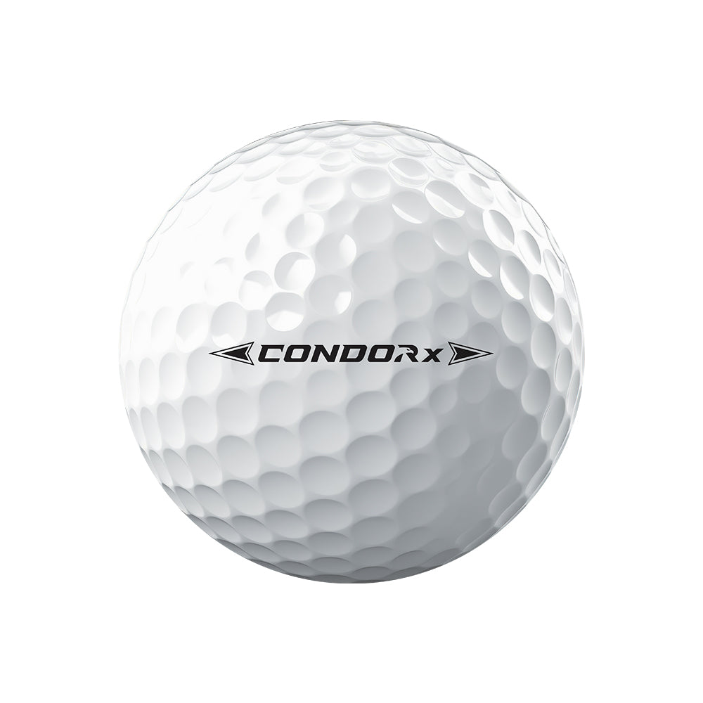 White golf ball with 'CONDOR X' logo on a white background