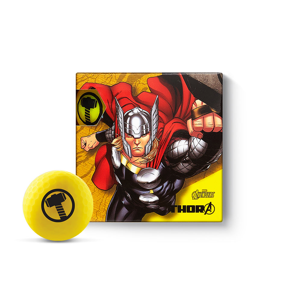 Marvel Thor Golf Balls | Volvik Vivid Soft Gift Set (4 Pack