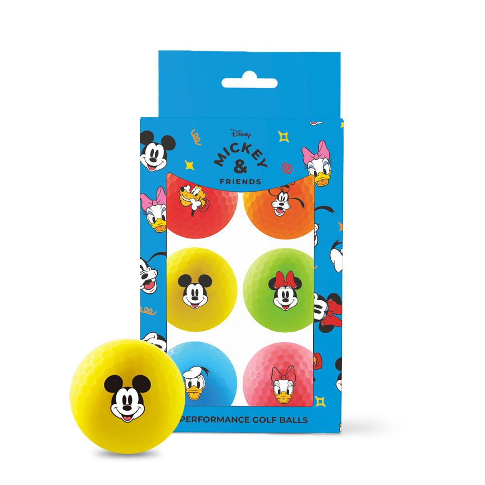 Disney Mickey & Friends Vimat Golf Balls┃Volvik 6 Pack Matte Golf