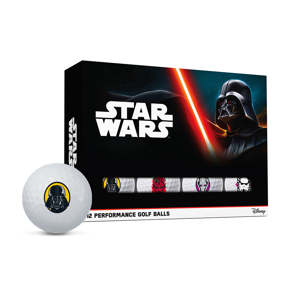 Star Wars Dark Side Variety Power Soft┃Volvik 1 Dozen White Golf
