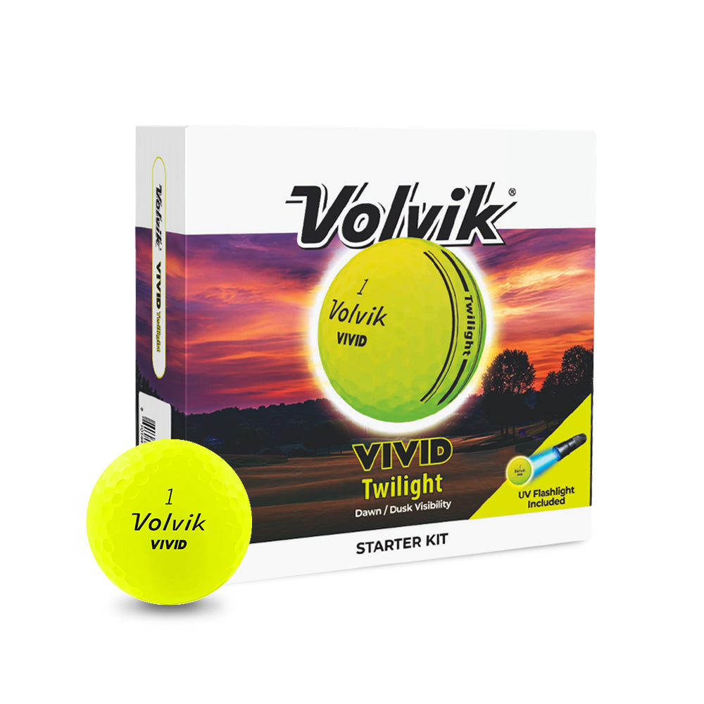 Vivid Twilight Glow Golf Balls | Night Golf Starter Pack with UV
