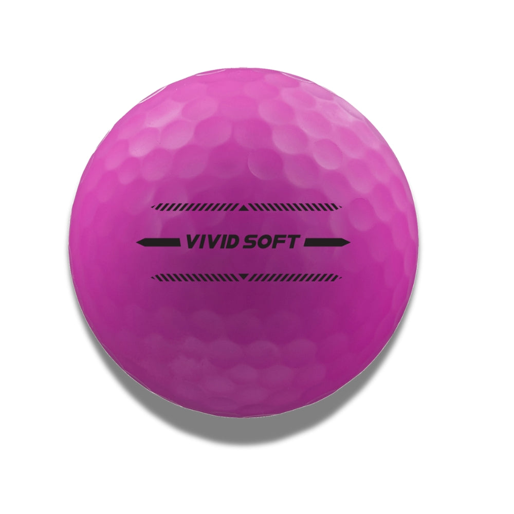 disney volvik collab daisy duck 2.0 classic edition vivid soft golf ball purple with putting line