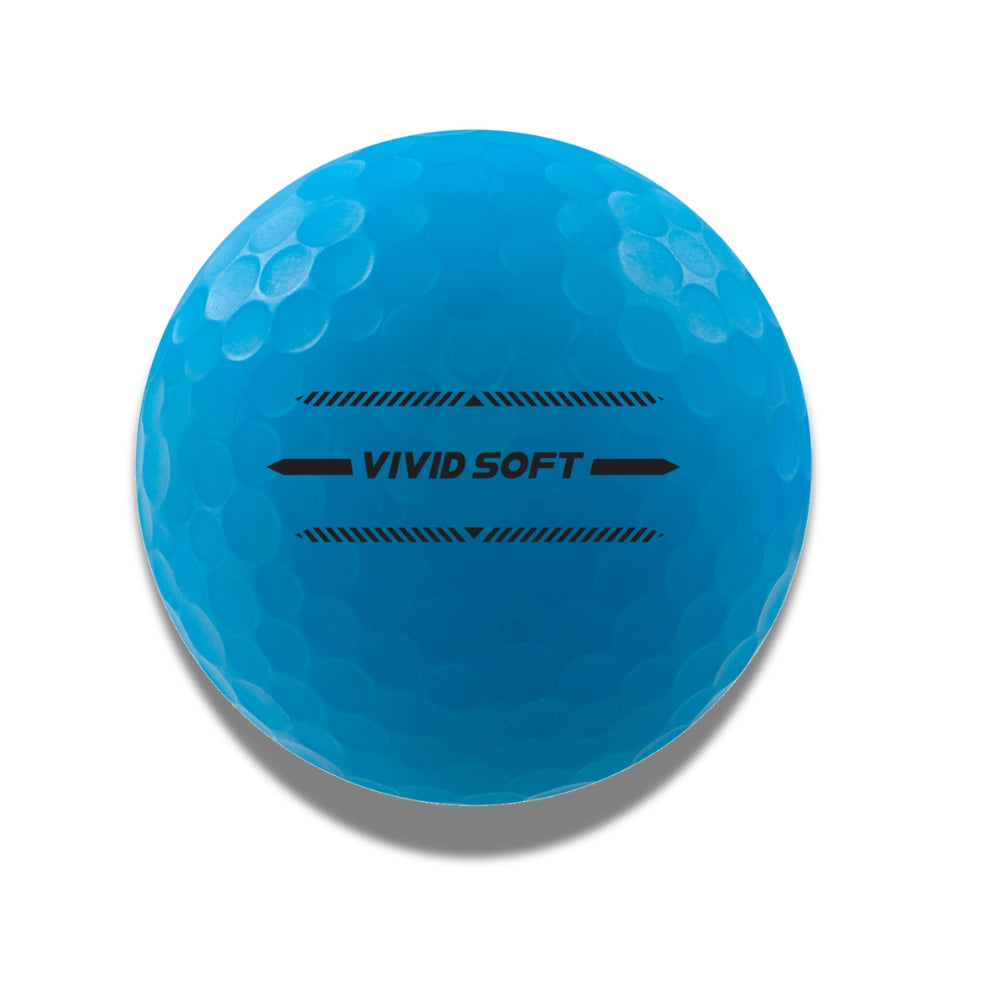 disney volvik collab donald duck 2.0 classic edition vivid soft golf ball blue with putting line