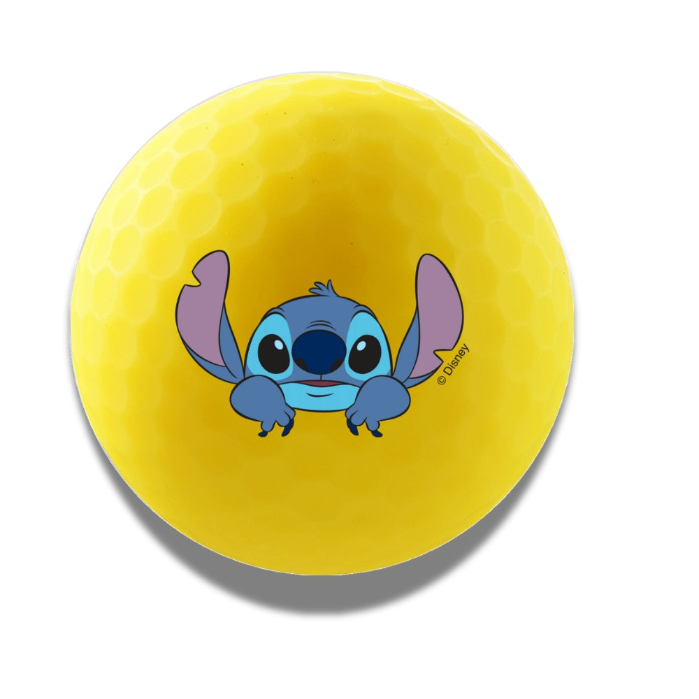 disney volvik collab lilo stitch aloha edition vivid soft golf ball yellow with stitch