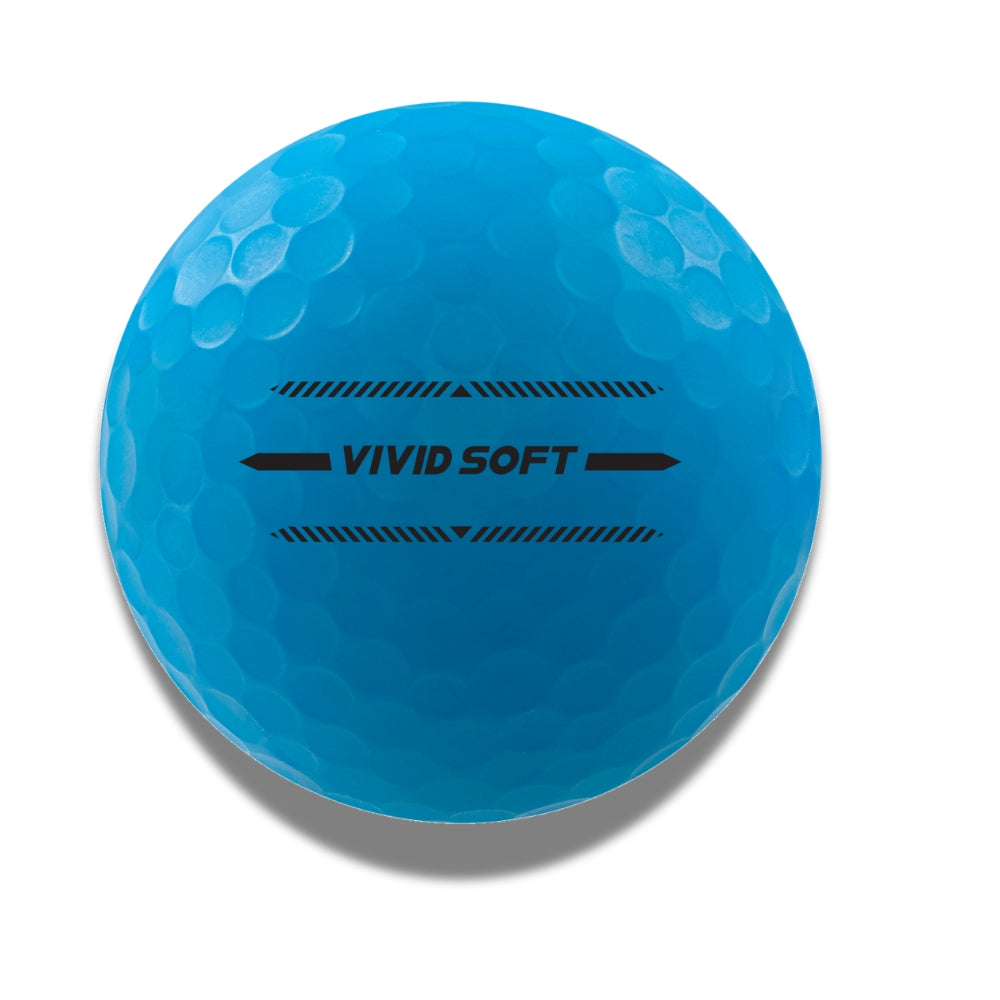 disney volvik collab lilo stitch classic edition vivid soft golf ball blue with putting line
