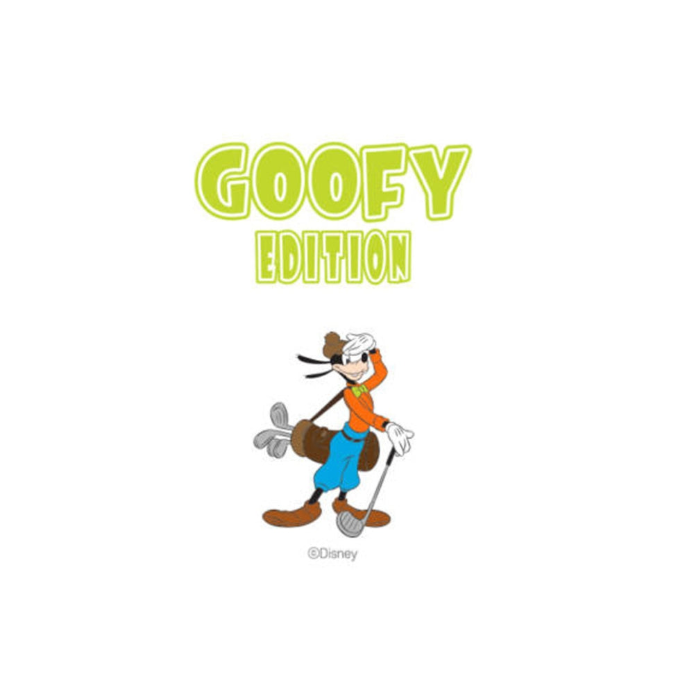 Cartoon character with 'Goofy Edition' text on a white background
