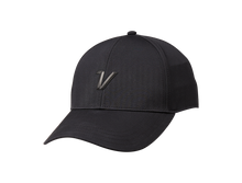 A white men's performance cap with a golf logo on the front.