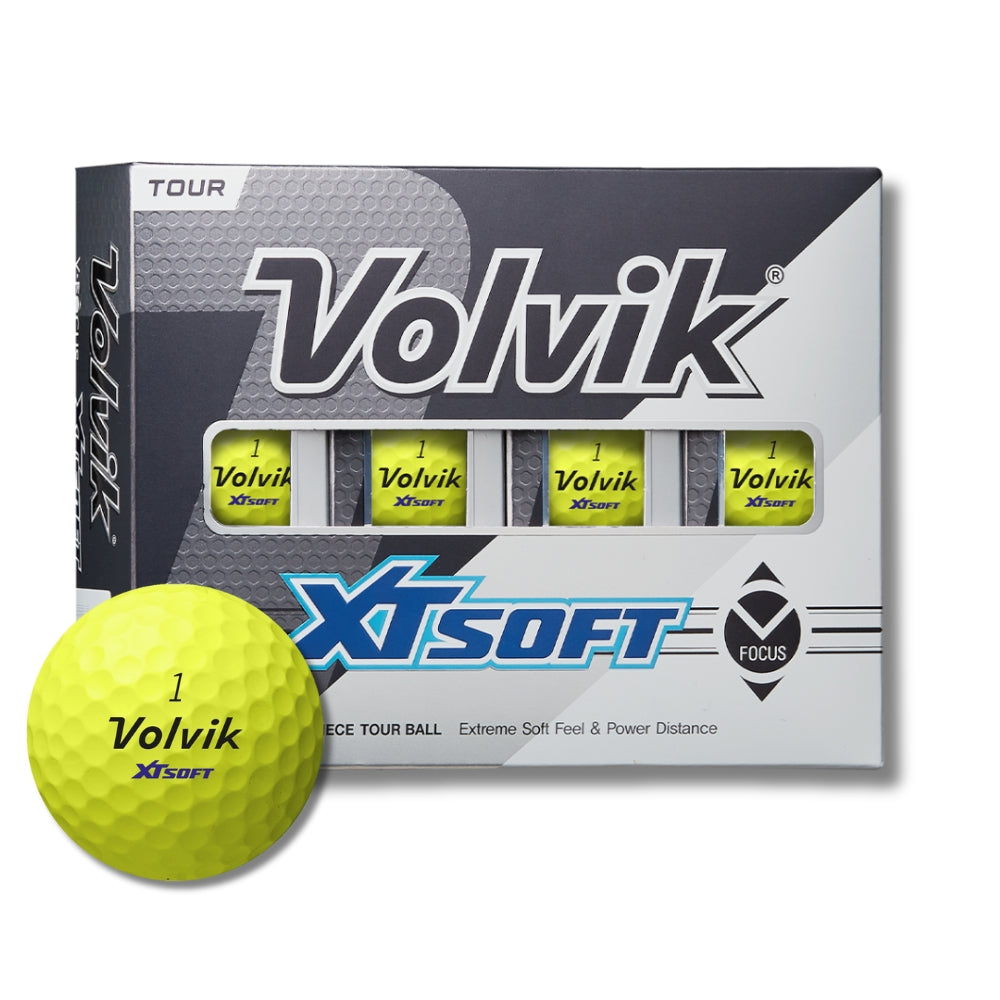volvik xt soft yellow golf ball with packaging #color_yellow