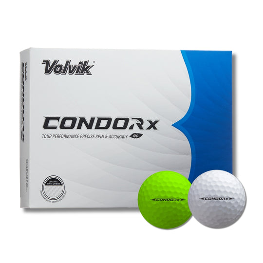 volvik condor x urethane tour white green golf ball packaging