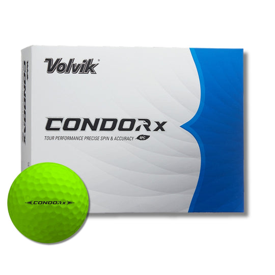volvik condor x urethane tour green golf ball with packaging #color_green
