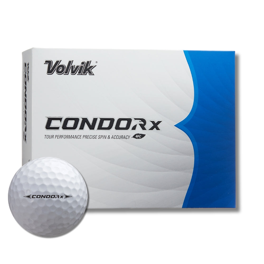 volvik condor x urethane tour white golf ball with packaging #color_white