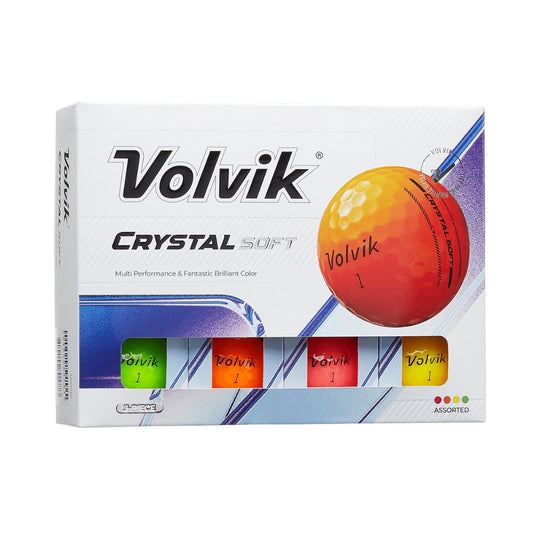 volvik crystal soft glossy golf balls all colors packaging only #color_assorted