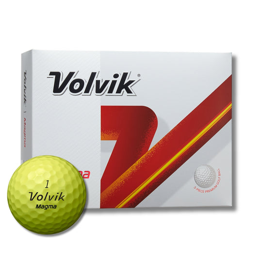 volvik magma yellow distance golf ball with packaging #color_yellow