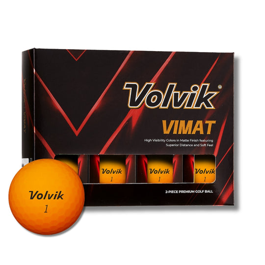 volvik vimat orange matte golf ball with packaging #color_orange