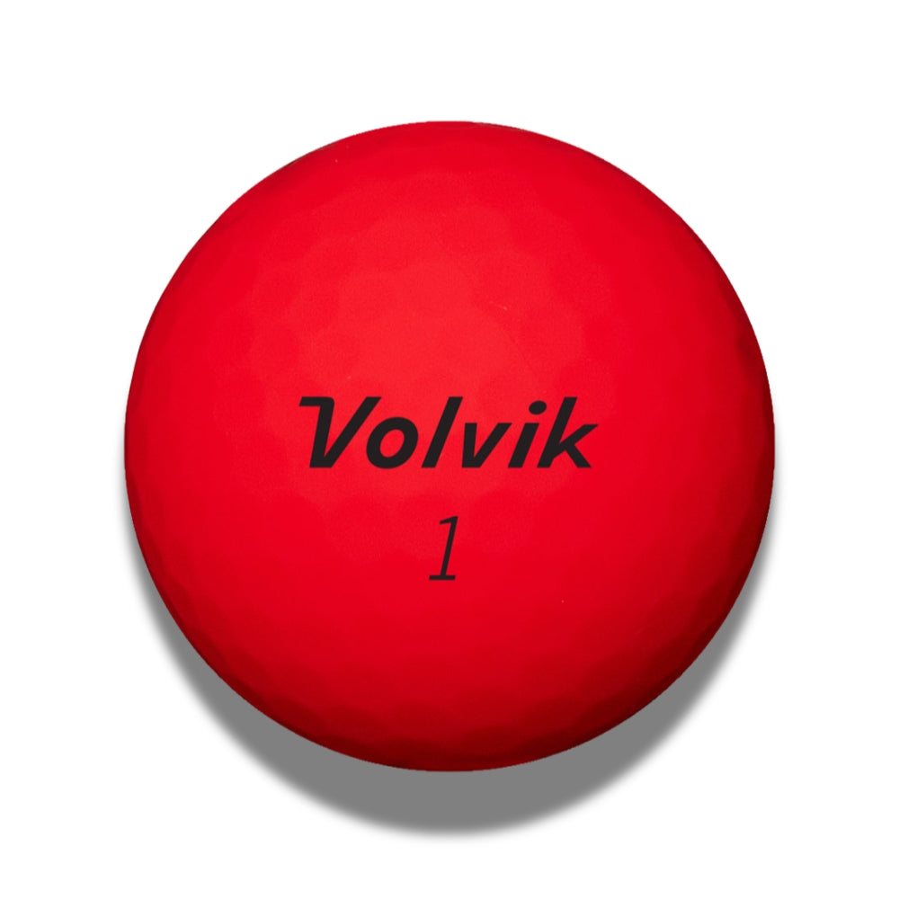 volvik vimat red matte golf ball #color_red