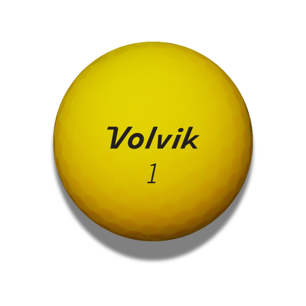 volvik vimat yellow matte golf ball #color_yellow