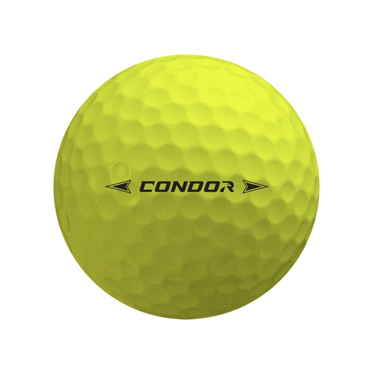 volvik condor yellow urethane golf ball back #color_yellow