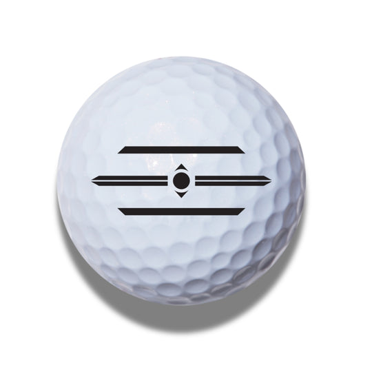 volvik magma white distance golf ball  back putting line #color_white