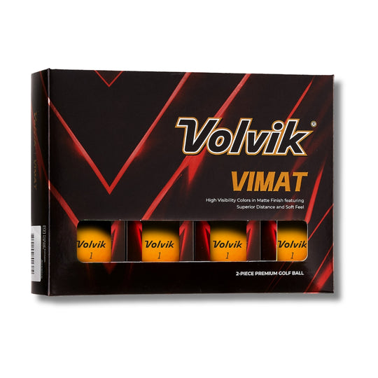 volvik vimat orange matte golf ball packaging only #color_orange