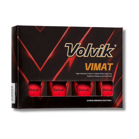 volvik vimat red matte golf ball packaging only #color_red