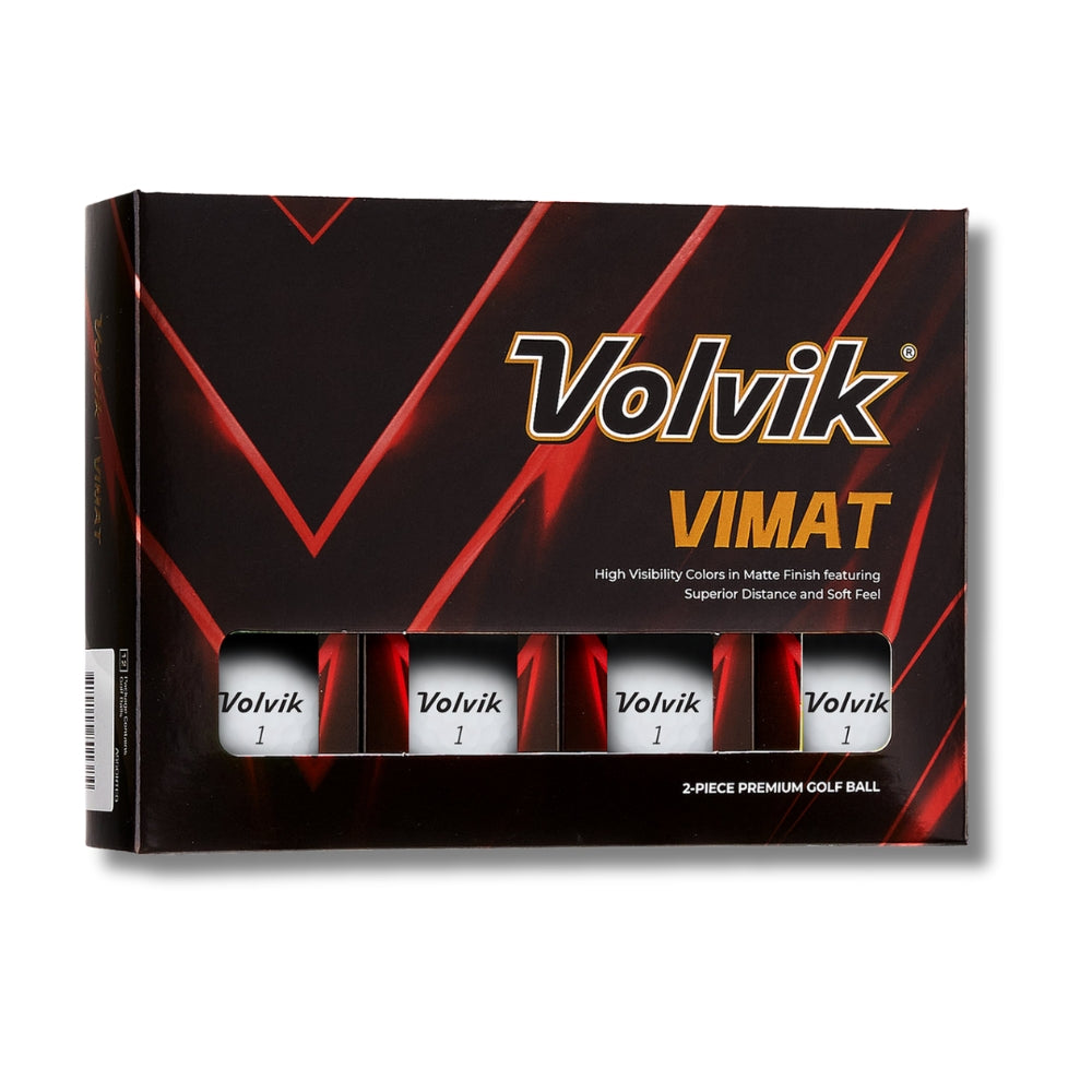 volvik vimat white matte golf ball packaging only #color_white
