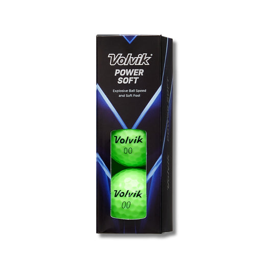 volvik power soft green golf balls in sleeve only #color_green