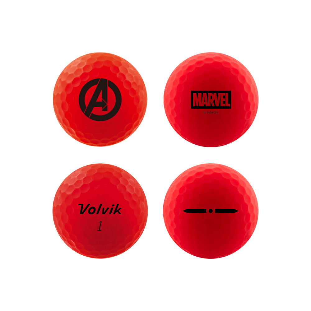 Marvel Avengers Vimat Golf Balls┃Volvik 6 Pack Matte Golf Balls