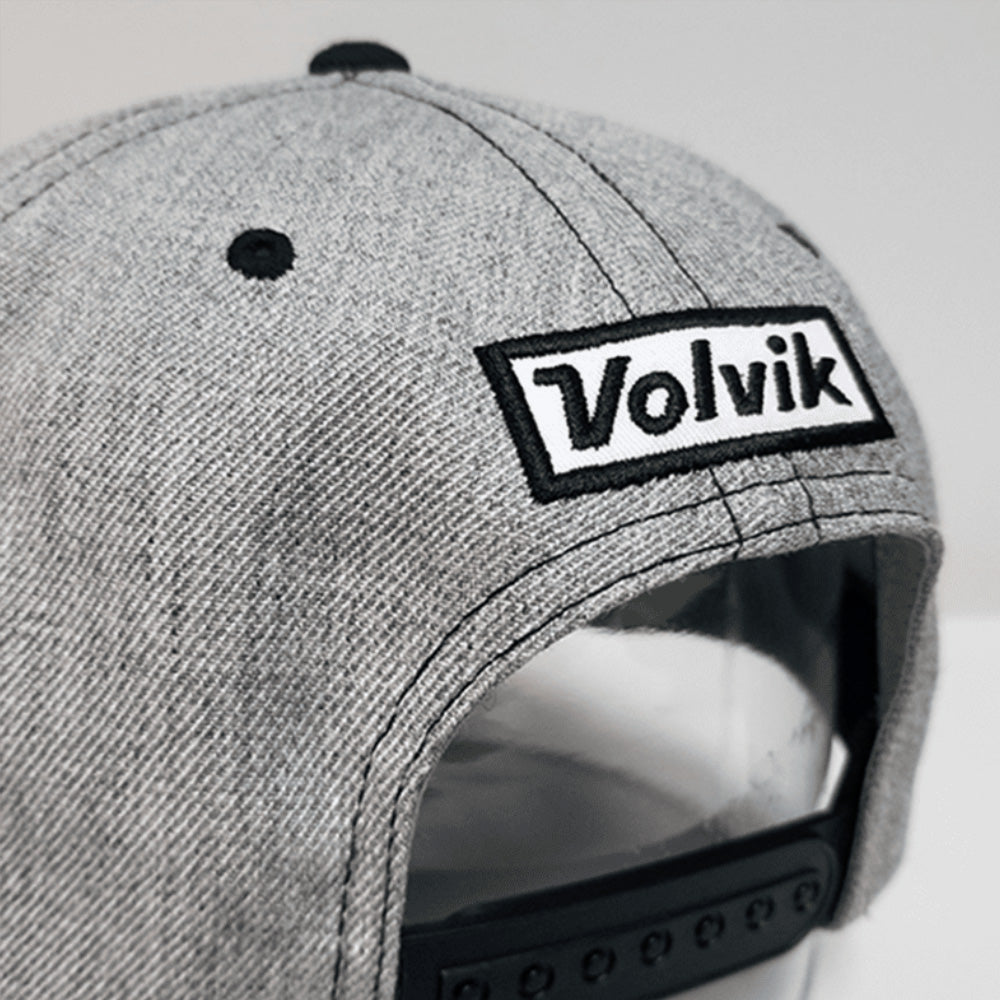 Gray cap with Volvik logo on a white background