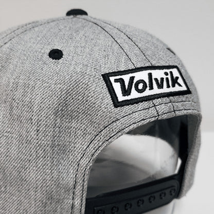 Gray cap with Volvik logo on a white background