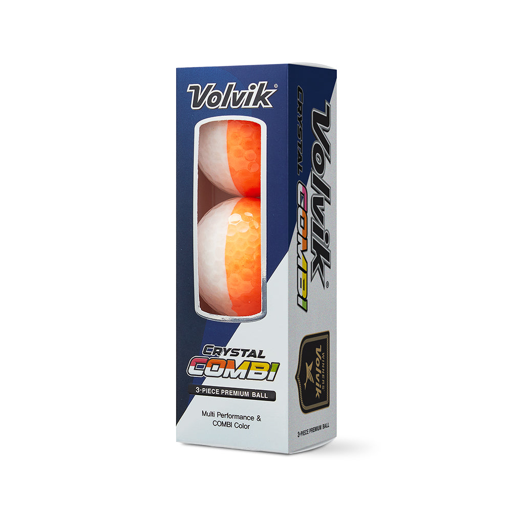 Volvik Crystal Combi Golf Balls | Dual-Color Alignment + Control