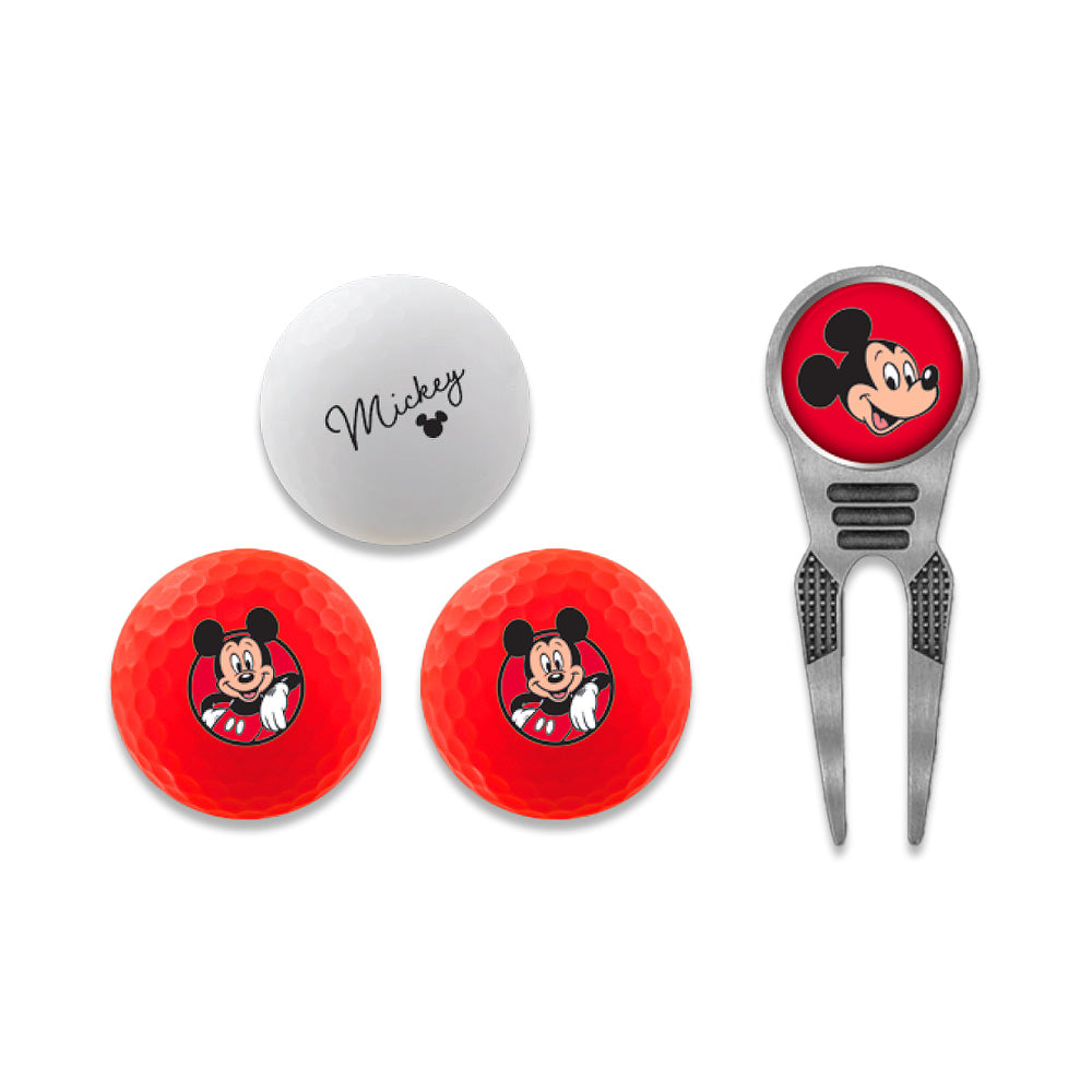 Disney Mickey Mouse Golf Ball & Divot Tool Gift Set
