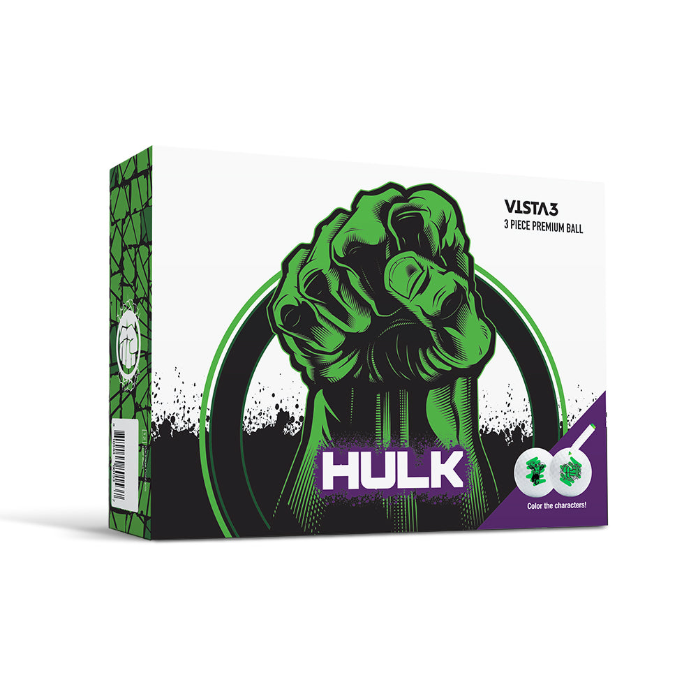 Marvel Hulk with Colored Marker | Volvik Collectible Golf Balls