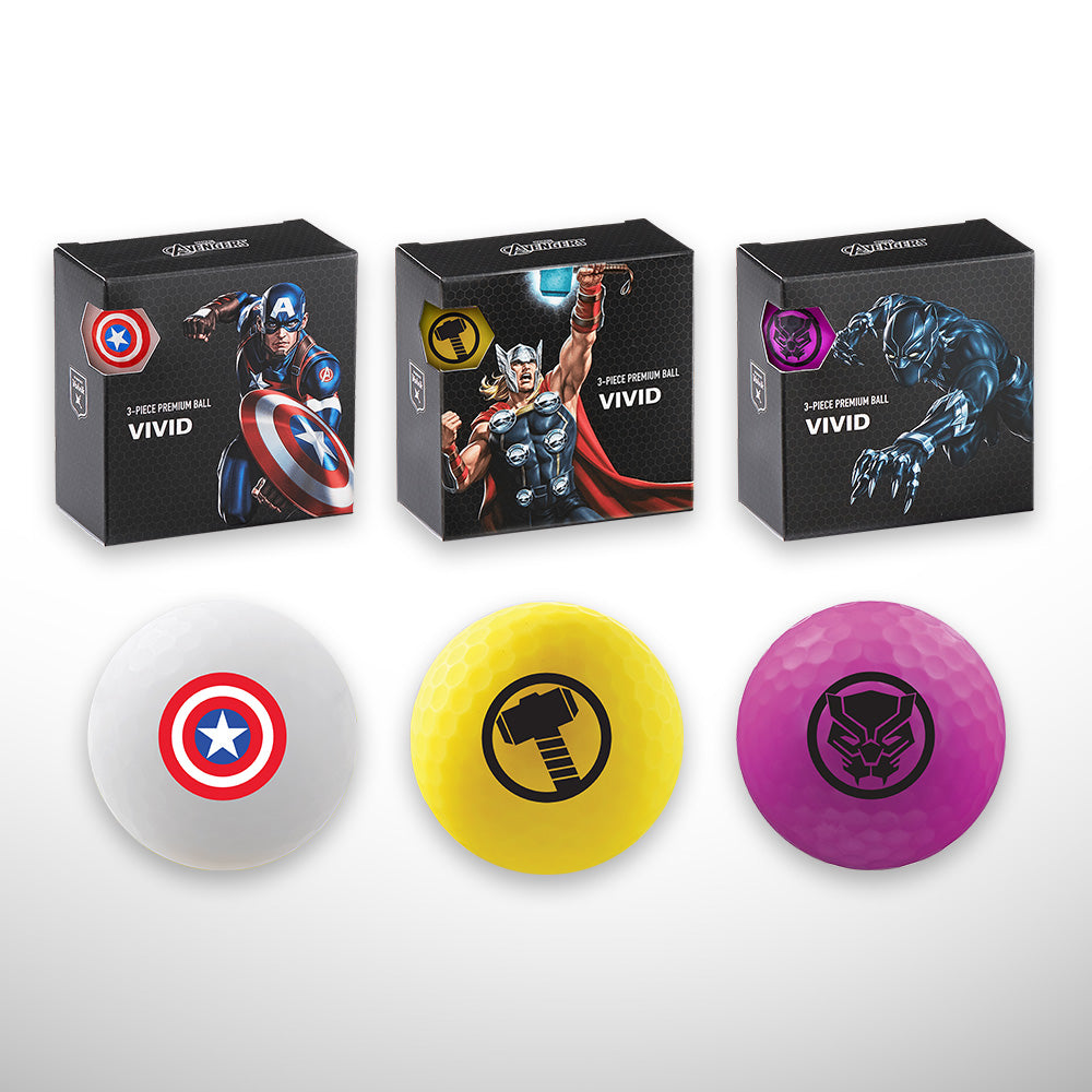 Marvel Avengers 4-Ball Pack Bundle | Limited Edition Character Golf ...