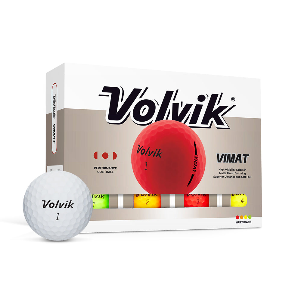 Volvik Vimat Matte Golf Ball 2026 | High Visibility Colored Golf