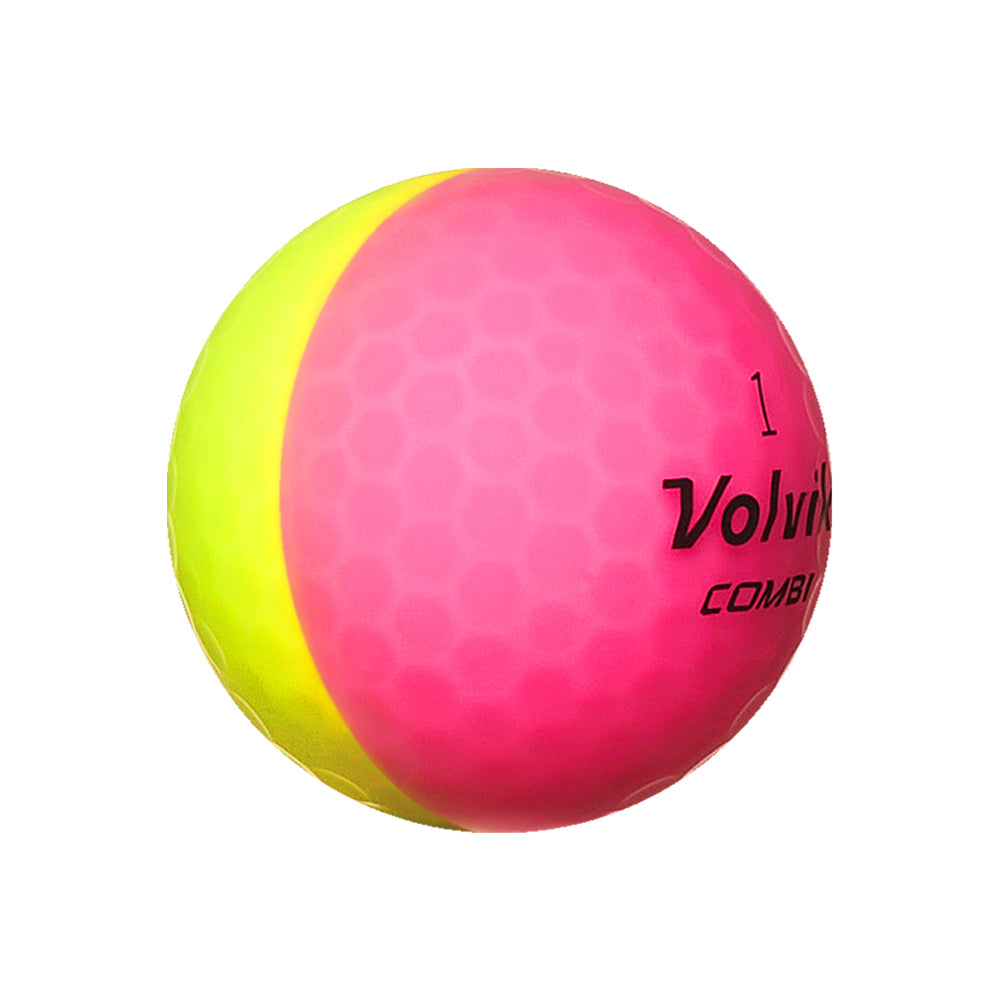 Volvik Vivid Combi Golf Balls | Dual-Color Alignment Design