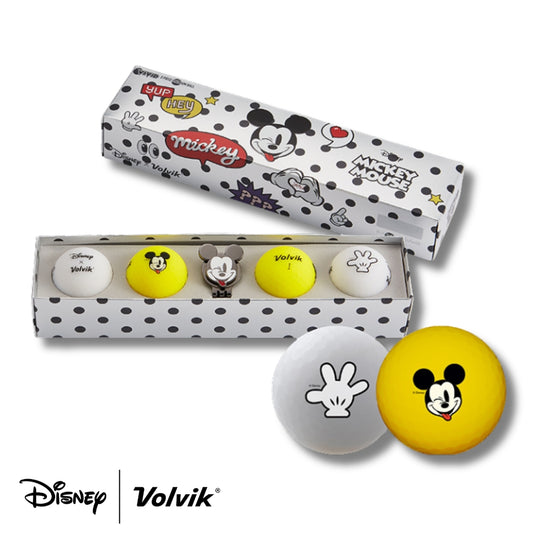 disney and volvik collab mickey mouse golf edition vivid golf balls gift set #character_mickey-mouse