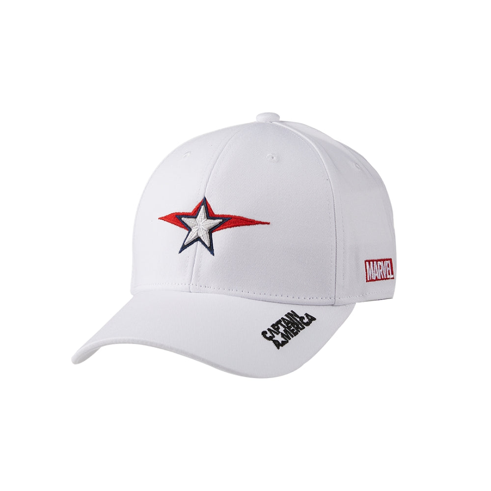 official marvel volvik collab captain america hat white #color_white