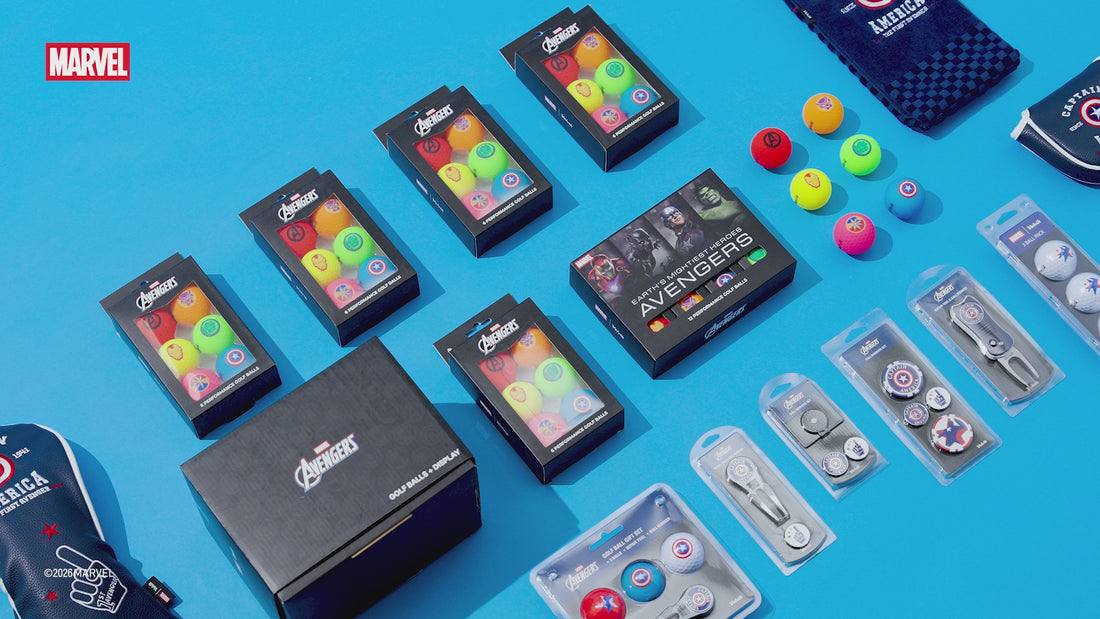 Load video: 2026 marvel licensed golf accessories product line-up