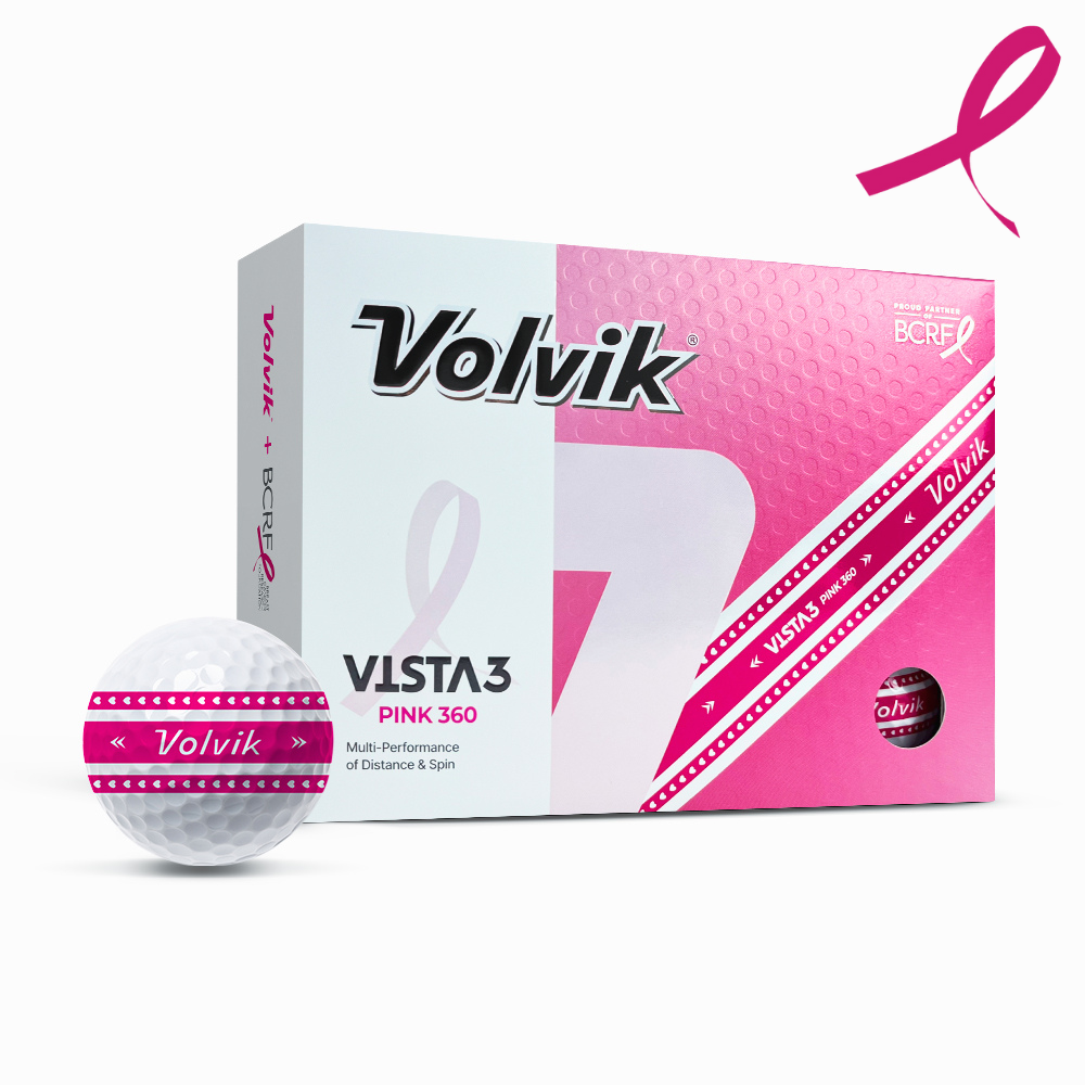 BCRF Vista3 Pink 360° Golf Balls