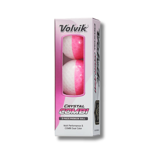 volvik crystal combi golf ball pink bcrf sleeve