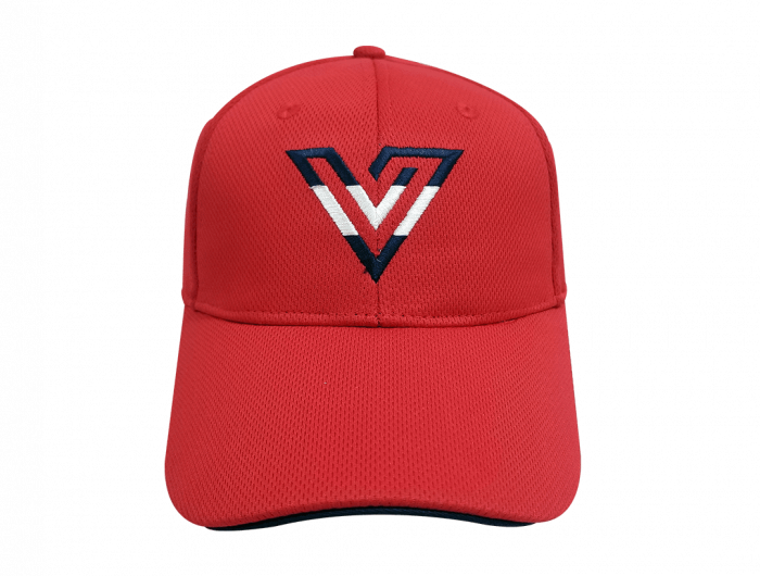 logo hat red